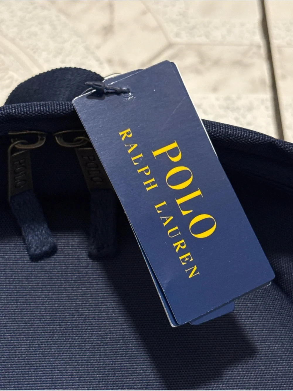 New Polo Ralph Lauren Polo Bear Canvas Backpack Newport Navy Unisex Full Size
